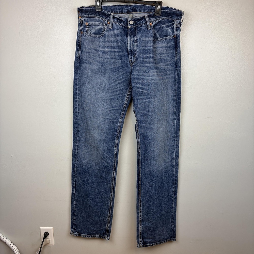 Levis 559 Jeans‎ Mens 36x34 Blue Relaxed Straight Leg Denim Medium Wash Casual